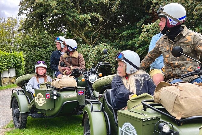 2- to 6-hour sidecar excursion on the D-Day Landing Beaches - Why a sidecar works so well in Normandy