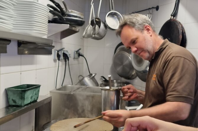 Amazing Sweet Crêpe Cooking Class Paris - Cooking crêpes in Montmartre after the lunch rush
