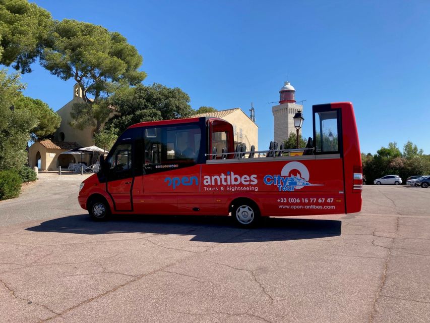 Antibes: 1 or 2-Day Hop-on Hop-off Sightseeing Bus Tour - The Garoupe lighthouse stop