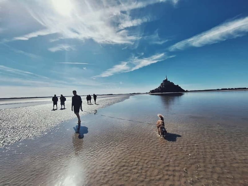 Bay of Mont Saint-Michel : Quicksands And Discovery - Starting barefoot beside Mont Saint-Michel