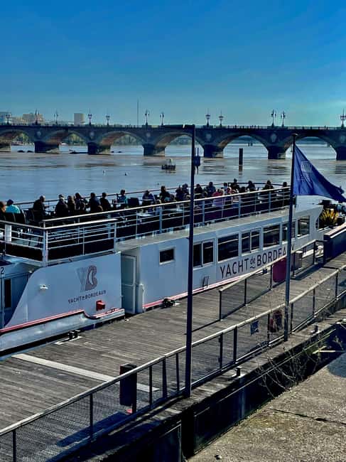 Bordeaux: River Garonne Cruise with Glass of Wine and Canelé - Aboard the Maddalena: rooftop views and indoor comfort