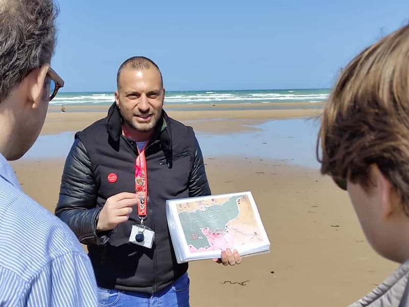 Caen: Guided D-Day Sites Tour & Caen Memorial Museum Ticket - Seventy-five quiet minutes at Colleville-sur-Mer