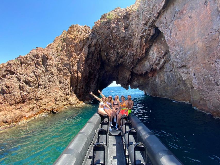 Cannes: 2.5-Hour Esterel Calanques Boat Excursion - Swimming and snorkeling in clear Mediterranean water