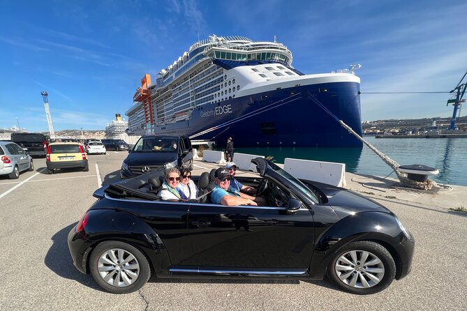 Drive by cabriolet from Marseille cruise port to cassis - Cars, comfort, and group size