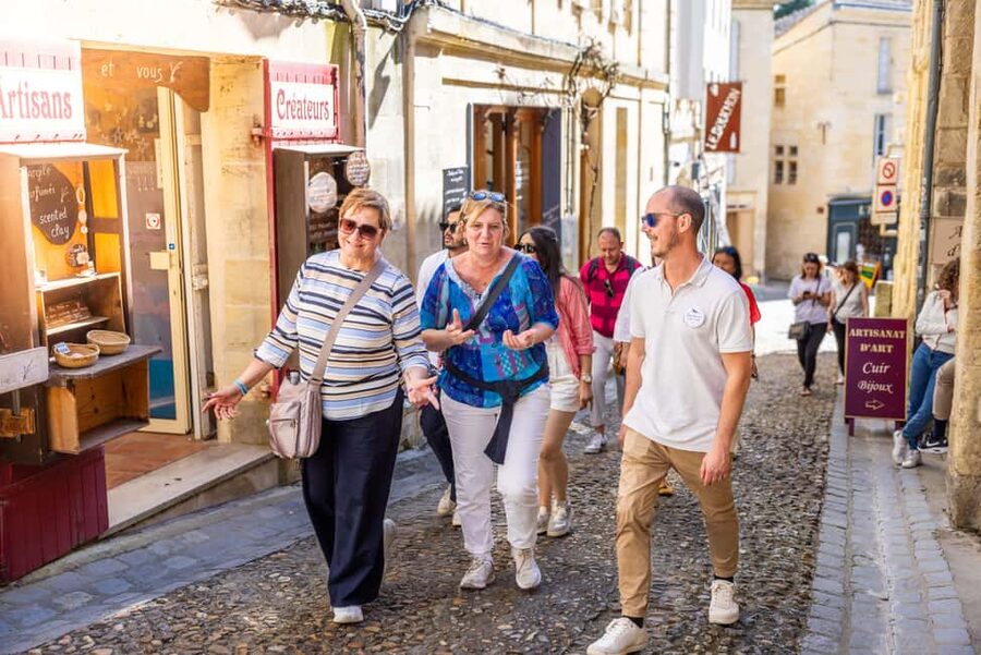 From Bordeaux: Saint-Emilion Guided Wine Tasting Tour - One hour in Saint-Émilion’s steep old streets