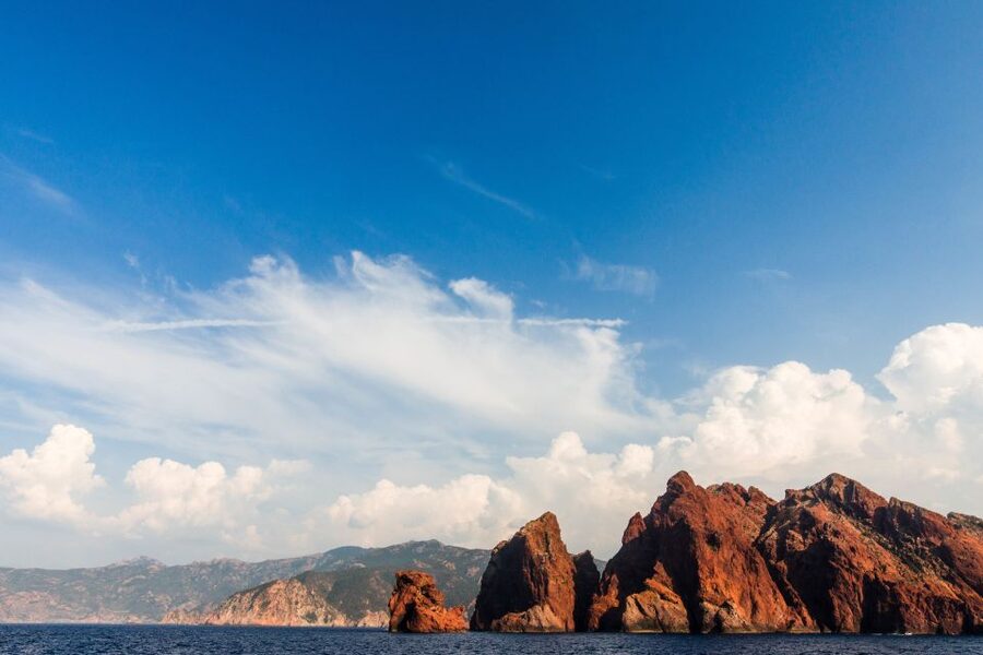 From Porto: Scandola & Girolata Tour by Boat - Elbu Bay and the changing colors of the sea