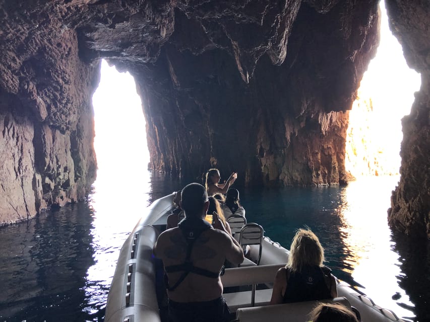 From Sagone/Cargèse: Scandola and Calanques de Piana Cruise - Crossing the Gulf of Porto toward Piana