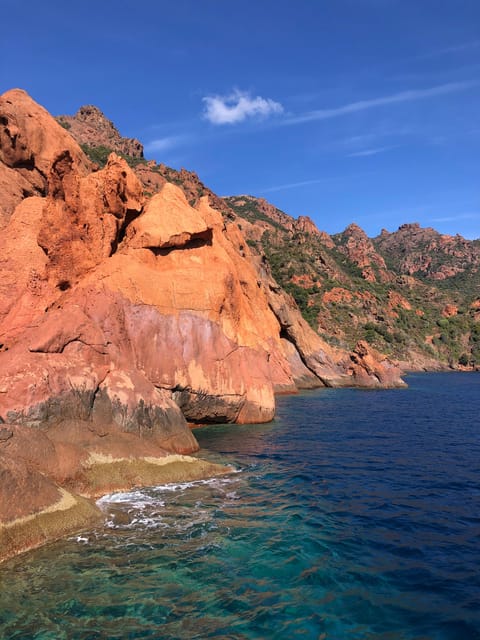 From Sagone/Cargèse: Scandola and Calanques de Piana Cruise - The red cliffs and caves of the Calanques de Piana