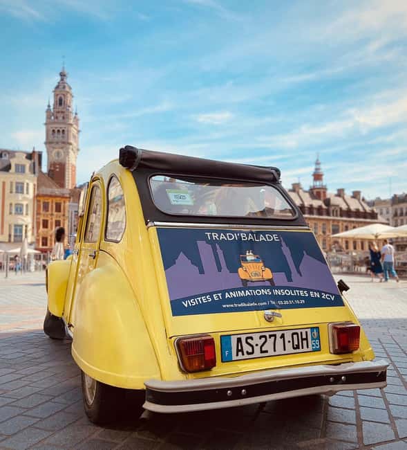 Lille Driving Tour by Convertible Citroen 2CV - Champagne and tastings: know what is included