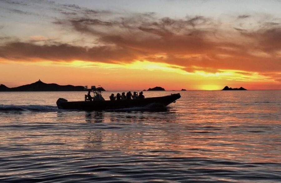 Magic Sanguinaires Sunset from Ajaccio/Porticcio – Aperitif - The RIB ride along the Corsican coast
