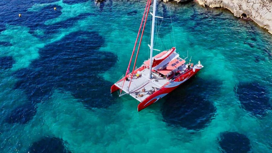 Marseille : Calanques Catamaran Cruise with Lunch & Wine - Sailing Marseille’s Calanques from Port de la Pointe Rouge