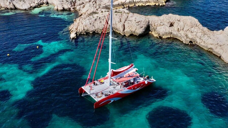 Marseille : Calanques Catamaran Cruise with Lunch & Wine - Morgiou combines lunch, snorkeling, and a long pause