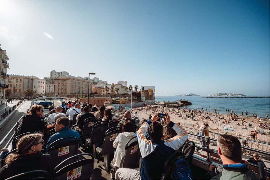 Marseille: City Sightseeing Hop-On Hop-Off Bus Tour - Notre-Dame de la Garde and the city below