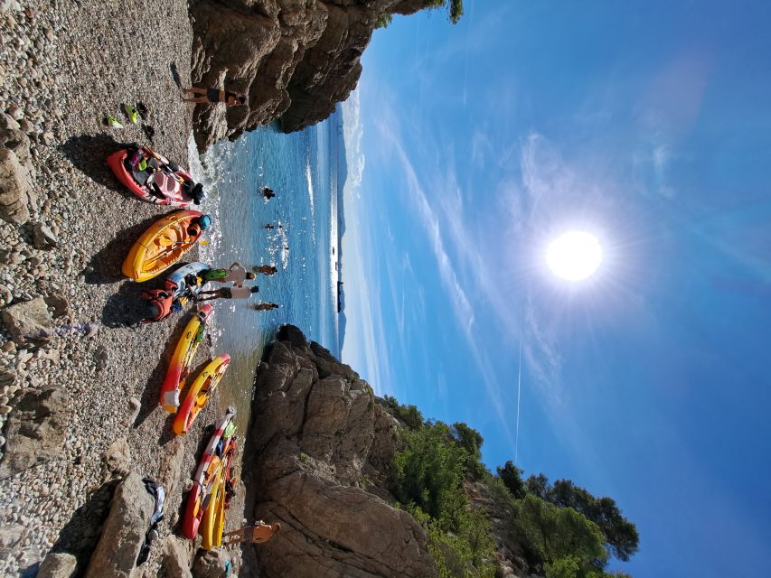Marseille: Côte Bleue Calanques Half-Day Kayak Tour - The beach stop and Mediterranean swim