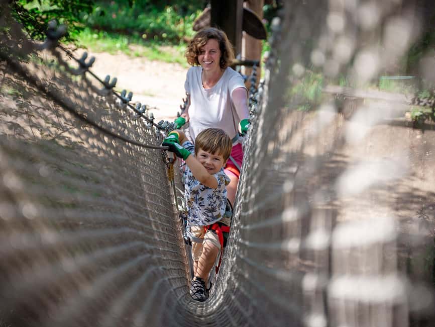 Marseille: Ecopark Adventures Treetop Adventure - A treetop park with Marseille below you