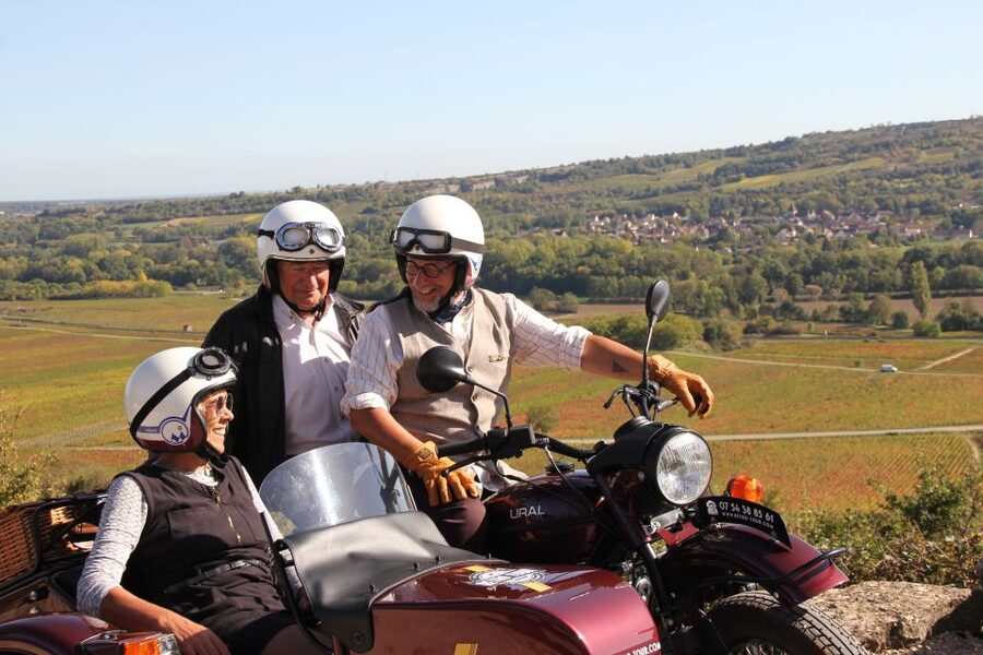 Meursault: Tour of the Vineyards on Motorbike with Sidecar - Climbing Saint Christophe hill for the Côte de Beaune view