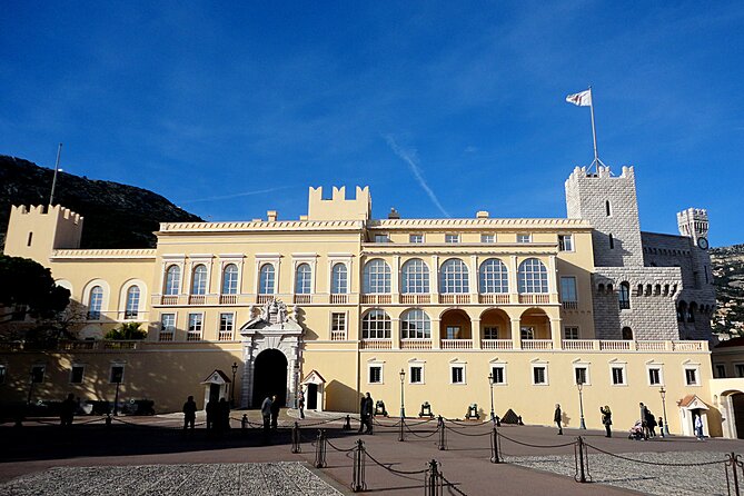 Monaco, Monte Carlo, Eze, La Turbie 7H Shared Tour from Nice - Monaco’s Prince’s Palace at 11:55