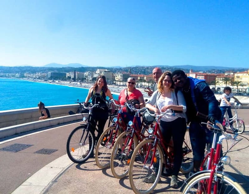 Nice 3Hrs by EBike: Essentials Oldest Districts & Panoramas - Castle Hill, waterfall, and the Bay of Angels