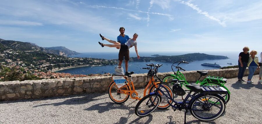 Nice: Panoramic French Riviera E-Bike Tour - The coastal road to Villefranche-sur-Mer