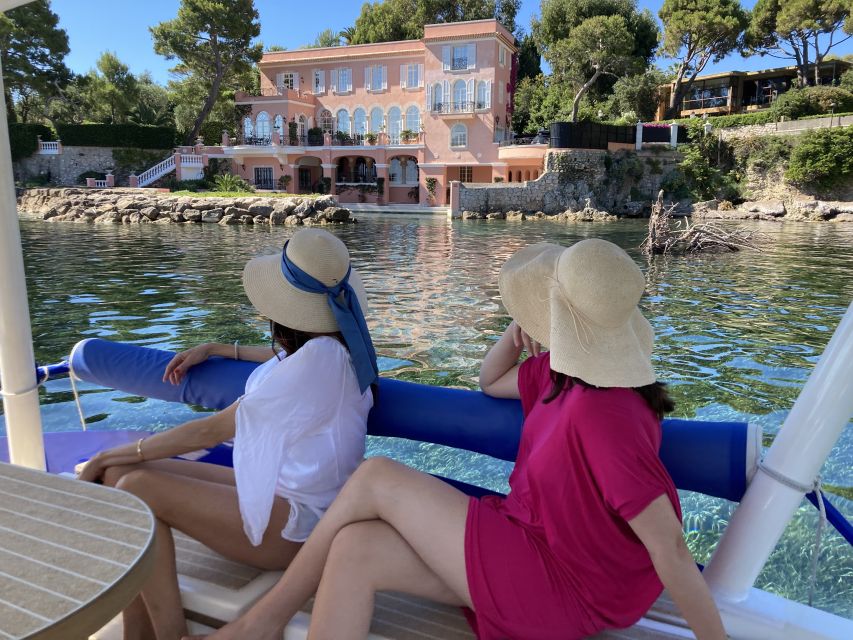 Nice: Private French Riviera Solar Boat Cruise - Swimming, steering, and the relaxed rhythm