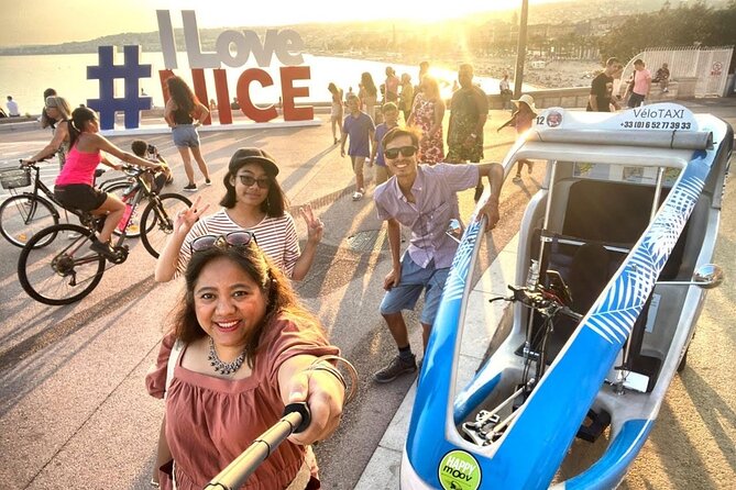 Nice: private guided Tour by electric taxi bike - Choosing between 45 minutes and two hours