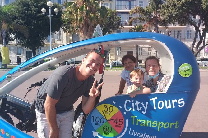 Nice: private guided Tour by electric taxi bike - Climbing toward the best view