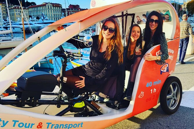 Nice: Visit of Nice by electrically assisted bike taxi 1 hour. - Old Nice, Cours Saleya, and Place Rossetti
