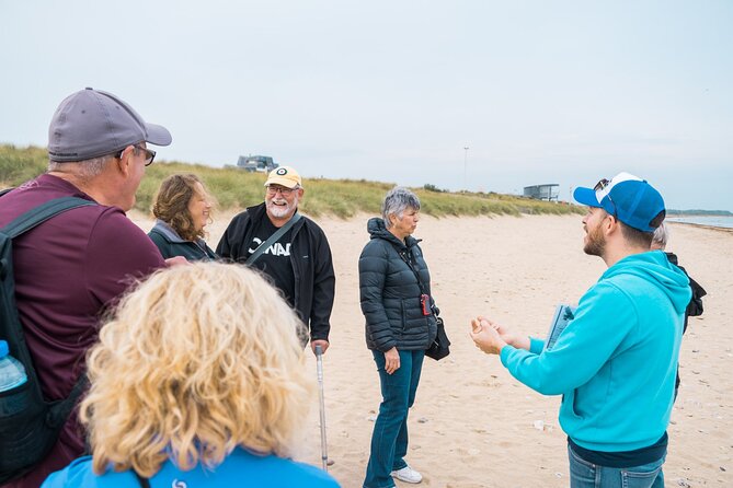 Normandy D-Day Beaches with Juno Beach, bunkers & Canadian Cemetery from Paris - Entering the German bunkers with a local guide