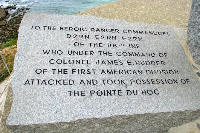 Omaha Beach D-Day Experience - Afternoon group tour from Bayeux - Pointe du Hoc and the ground the Rangers had to scale