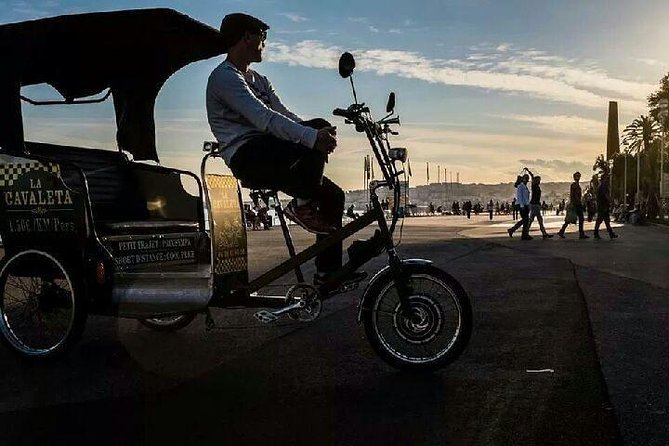 Original Nice city tour ( pedicab-vélo taxi) - Starting at Place Massena and Fontaine du Soleil