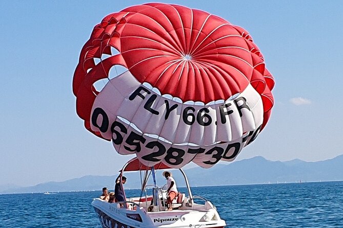 Parasailing - Getting fitted for the parasail