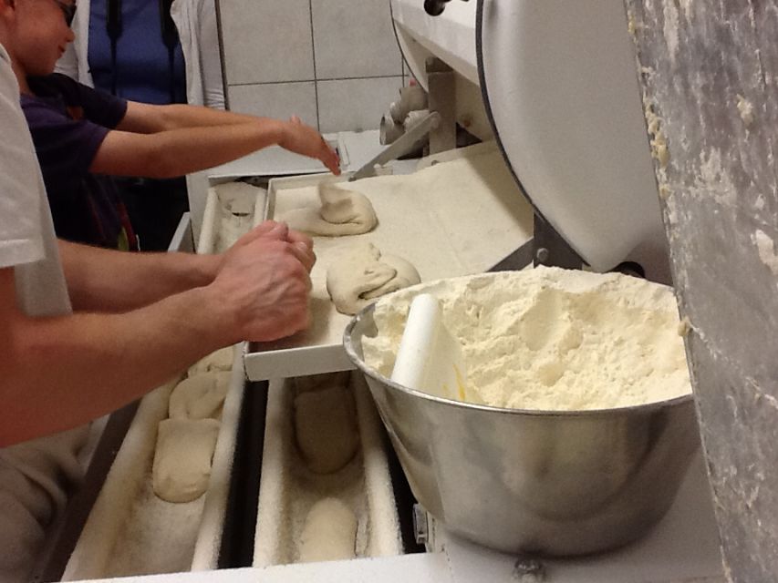 Paris: Behind the Scenes Bakery Tour with Breakfast - Shaping baguettes and other breads