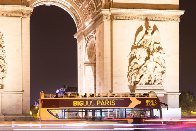 Paris Big Bus Open Top Panoramic Night Tour - What you see along the two-hour route