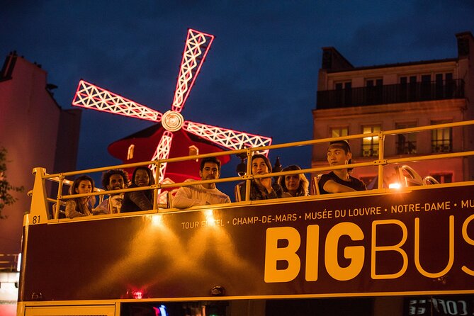Paris Big Bus Open Top Panoramic Night Tour - The Champs-Elysées departure