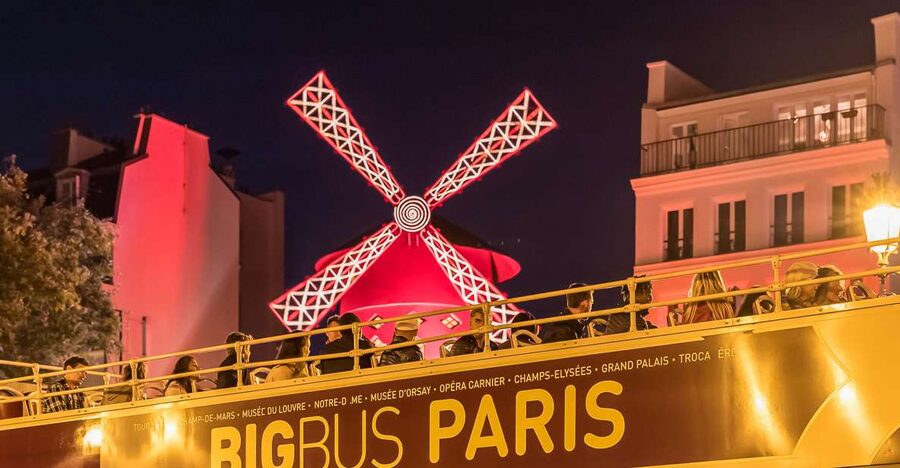 Paris: Big Bus Panoramic Night Tour by Open-Top Bus - Moulin Rouge and Montmartre by night