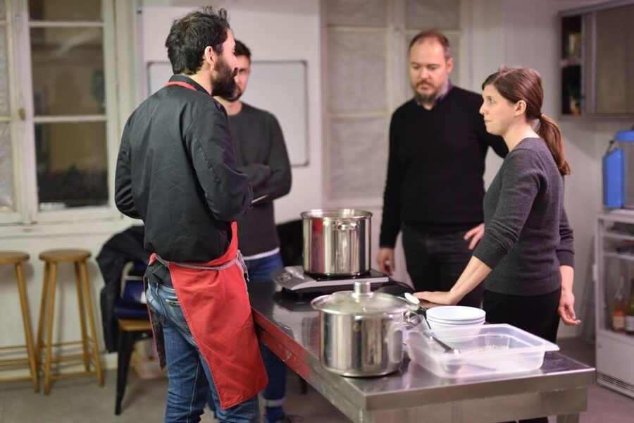Paris: Butter and Cheesemaking Workshop - Churning traditional butter by hand