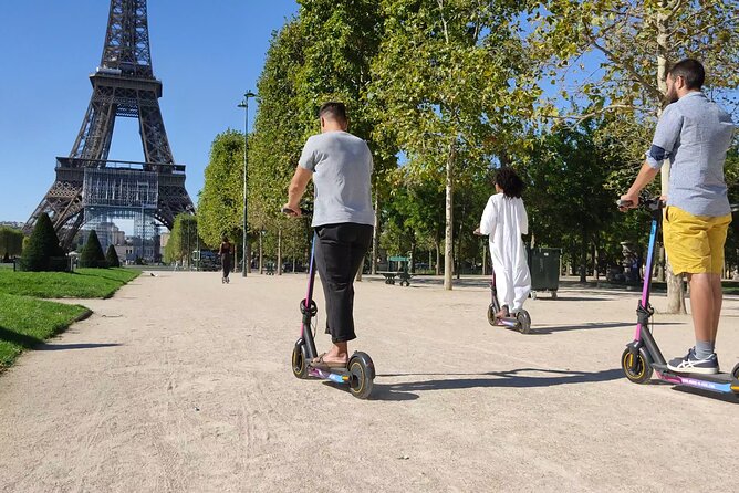 Paris City Tour by E-Scooter with Fun Guide (Small groups) - The Eiffel Tower from a quieter viewpoint
