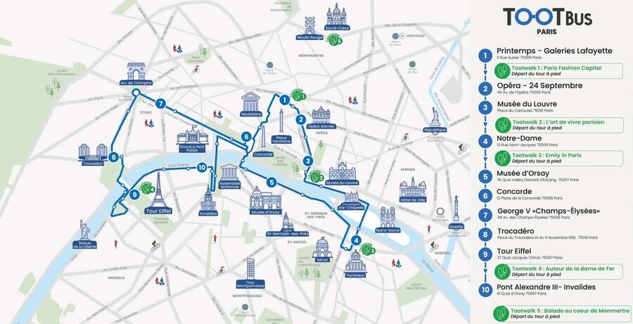 Paris: Discovery Hop-On Hop-Off and Paris by Night Tour - Notre-Dame, the Latin Quarter, and the Left Bank