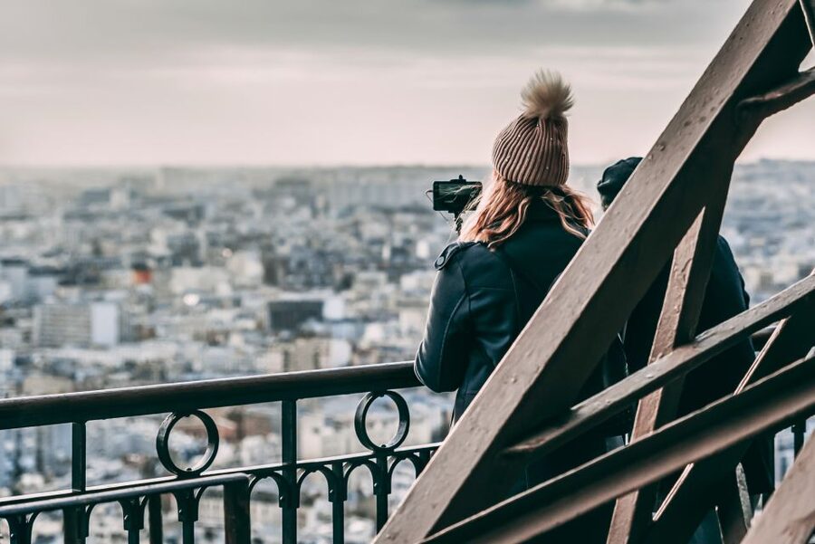 Paris: Eiffel Tower Stairs Climb to Level 2 & Summit Option - The second floor and the 360-degree view