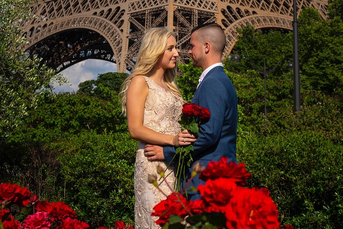 Paris Eiffel Tower Wedding Vows Renewal Ceremony with Photo Shoot - Promenade d’Australie and Bir-Hakeim Bridge