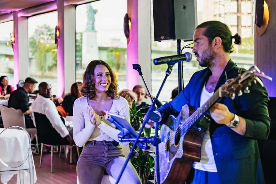 Paris: Gourmet Dinner Cruise on Seine River with Live Music - Live music, service, and the move to the dance floor