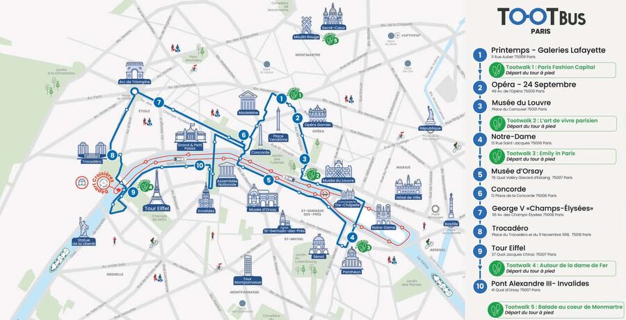 Paris: Hop-on Hop-off Bus Tour & Seine Cruise Bundle Tour - Notre-Dame, the Panthéon, and the Left Bank