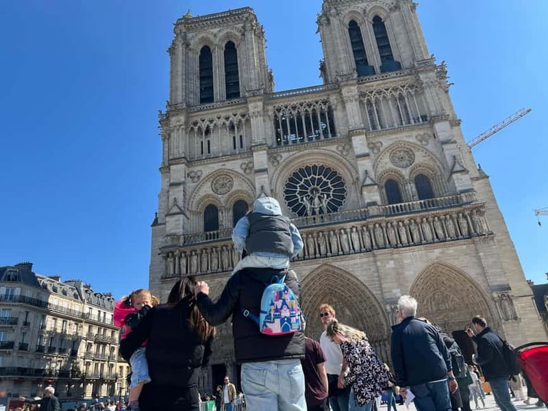 Paris: Notre-Dame Cathedral Exterior Tour & Free Entrance - Reading the Gothic façade from the outside
