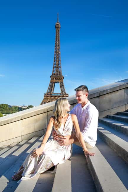 Paris: Photoshoot Around Eiffel Tower with 55 Edited Photos - Starting at Trocadéro with the Eiffel Tower in view