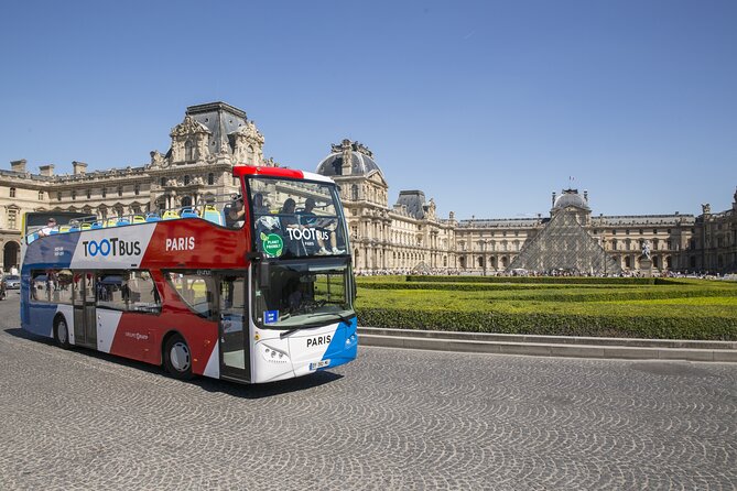 Paris Tootbus Must See Hop-on Hop-off Bus Tour with Seine River Cruise - The Louvre stop and the long view of the Seine