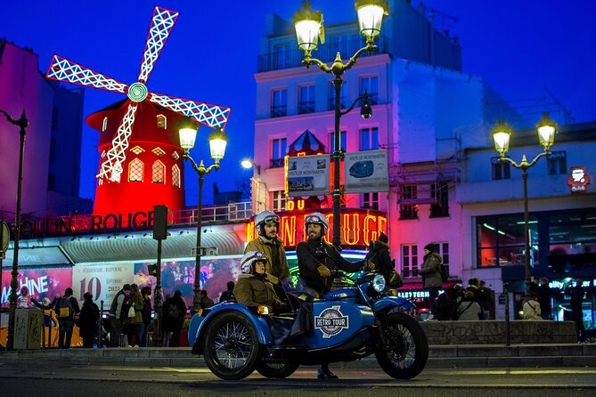 Paris Vintage Tour by Night on a Sidecar with Champagne - Why a sidecar makes Paris feel different