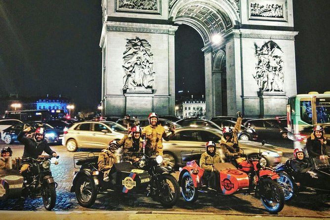 Paris Vintage Tour by Night on a Sidecar with Champagne - Montmartre, Moulin Rouge, and Sacré-Coeur