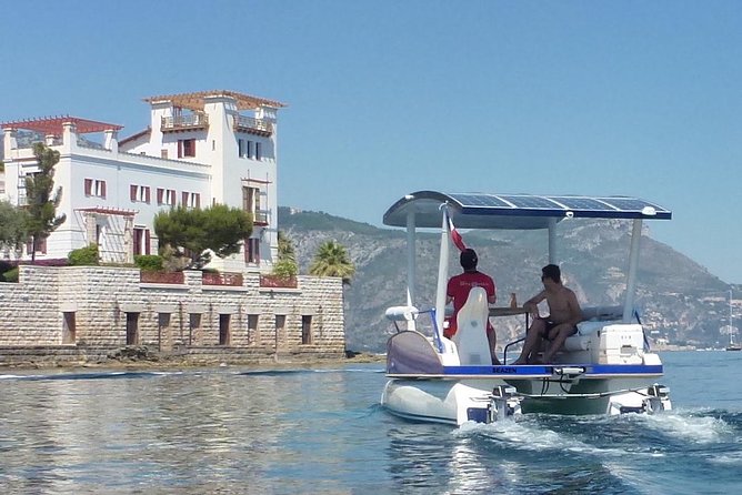 Premium Tour on a Solar Powered Boat - Private Group - Cap d’Ail, Eze, and the wider Nice County view