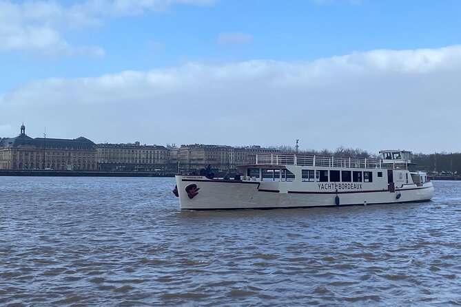 Prestige Commented Cruise glass of wine and Canelé in Bordeaux - Architecture, history, and the riverfront view