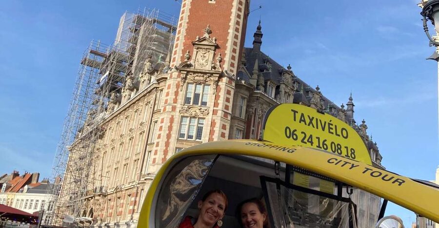Private guided tour by electric bike taxi - Starting at Place Rihour in Lille